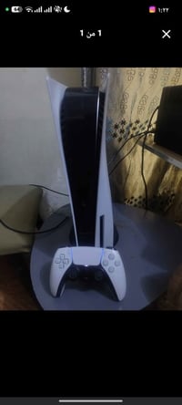 بلايستيشن 5 فات (PS5) مستخدم 15 يوم فقط. مع جوستك أصلية وكامل ملحقاته ...