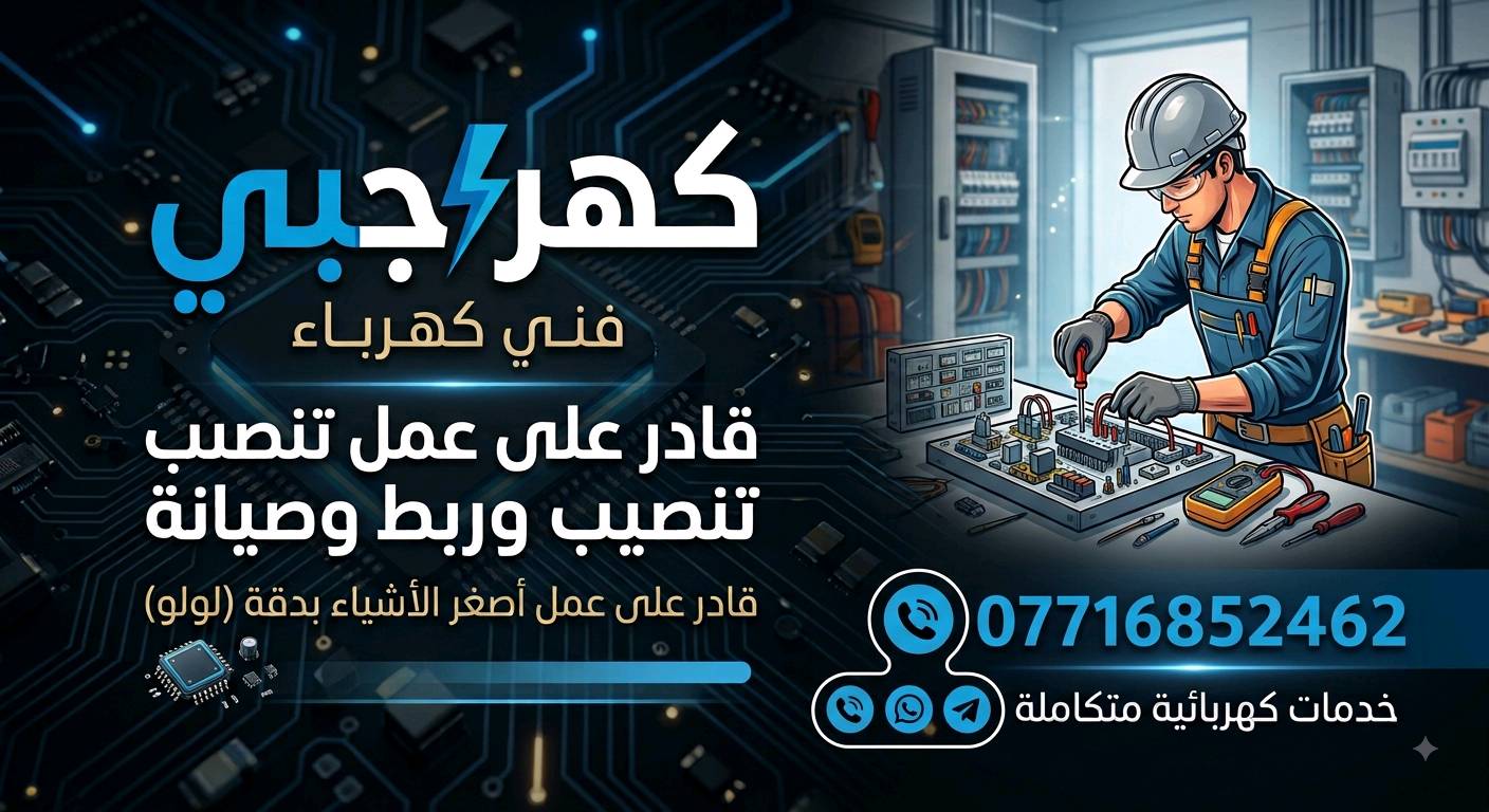 كهربائي في كربلاء لا تردد بالاتصال ***********‬‏