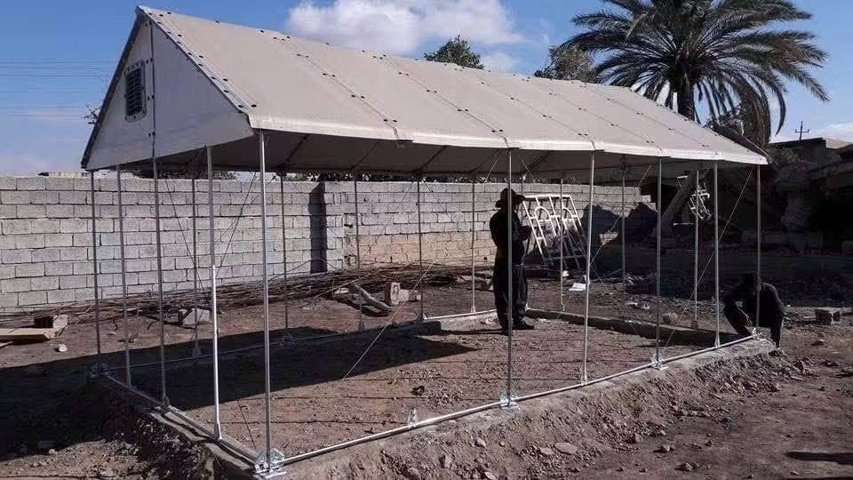 خيمة كرفانية • ٦م×٣٫٣٥م • موصل جانب الأيسر