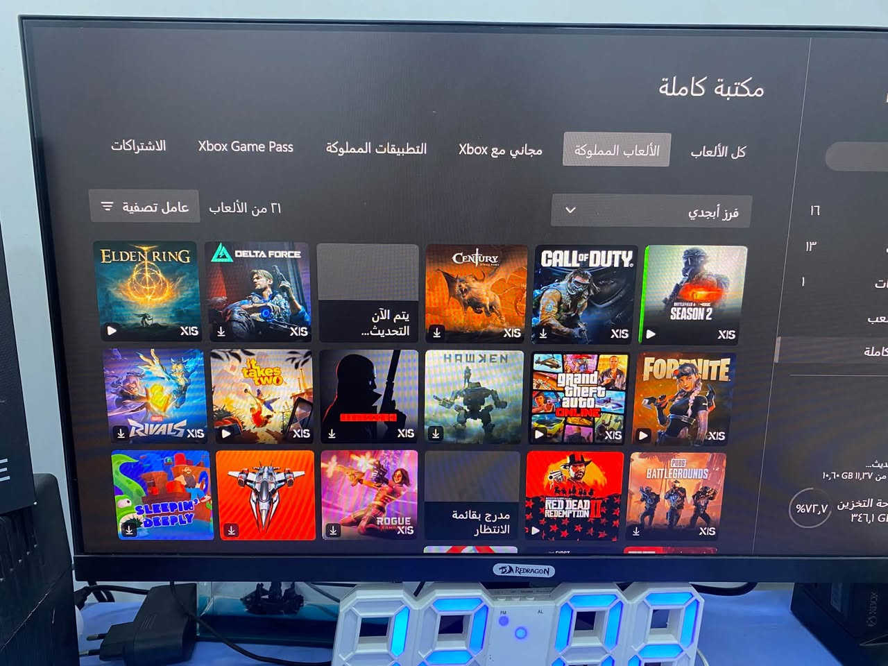 اكس بوكس سيريس اس • شاشة ٢٤ • هارد ٥٠٠جيجا
