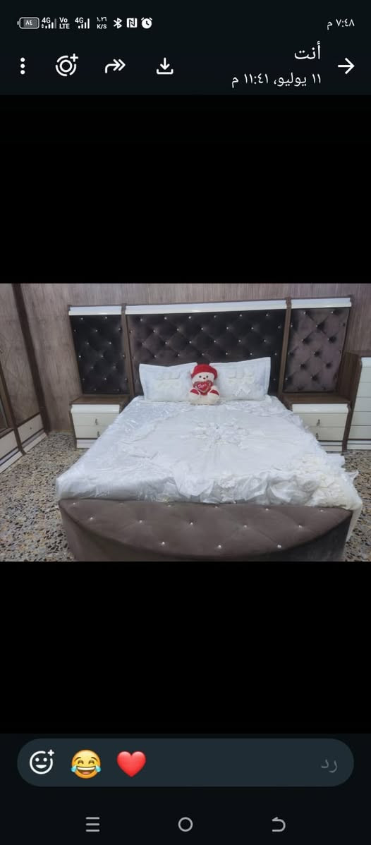 السلام عليكم 
غرفه نوم 11 قطعه تركي 
نضافه 95 بلميه 
السعر مليون ونص وبيها مجال 
مكاني بغداد 
***********
