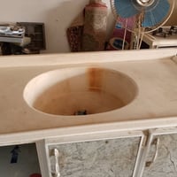 كاونتر مرمر • متر ونص • سنك