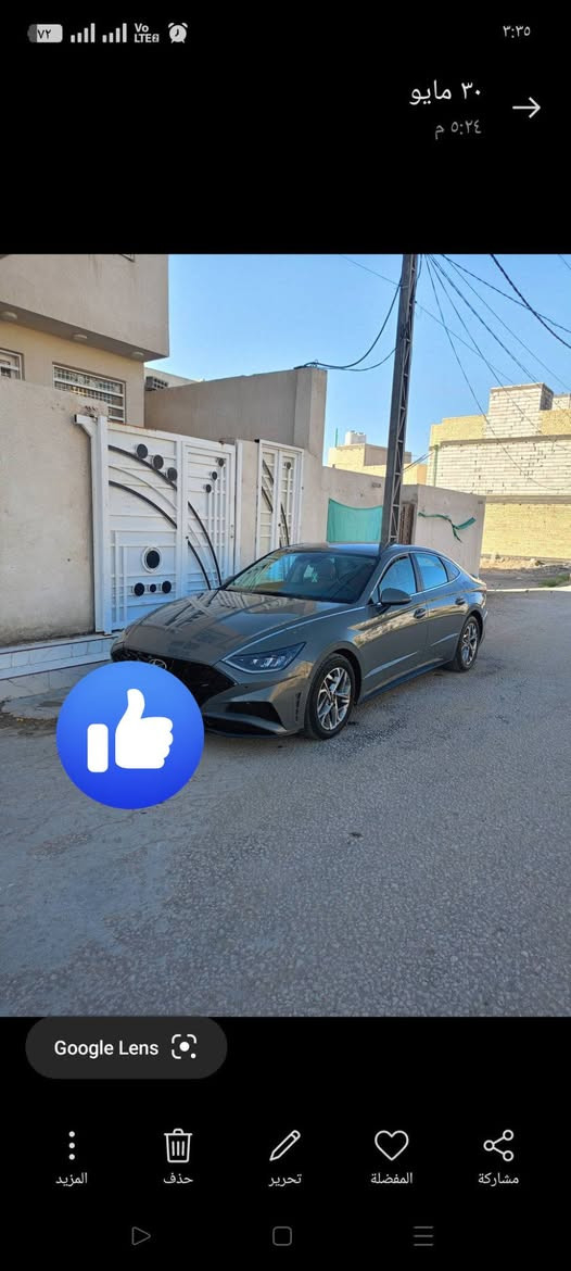 سوناتا للبيع موديل 20 فول مواصفات  ماعدا البنوراما 
مكينه 2500 رقم بغداد الجديد مكاني كربلاء 
السونار مع الصور السعر 140 قفل ***********
