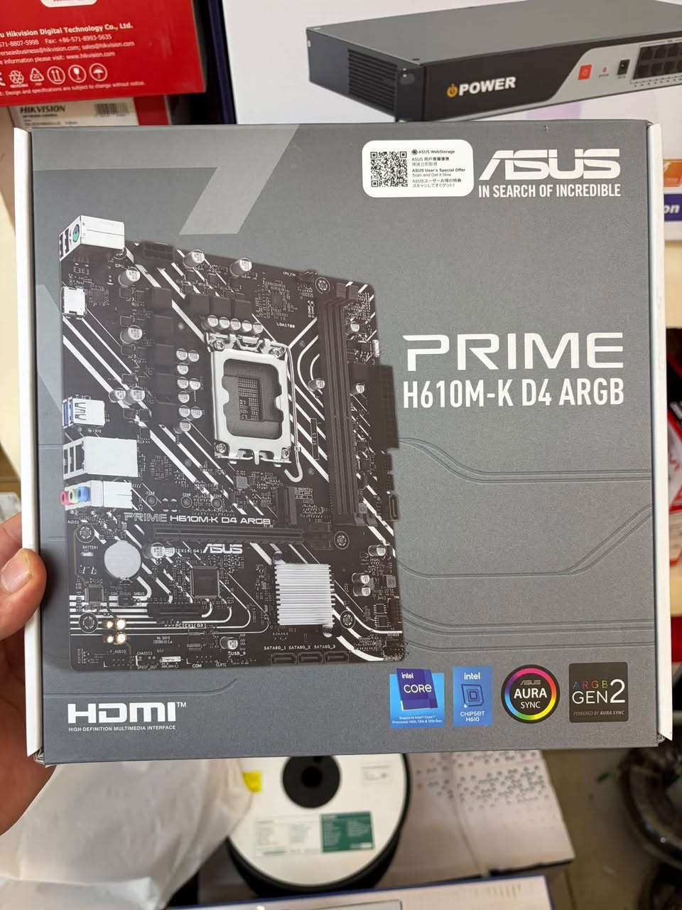 السلام عليكم
تجميعات جديد غير مستخدم 
Ci5 14400f
Rtx 5060 8GB Zotac
Ram 8x2 3200
NVME 512GB
Psu 650w thermaltake 
M.B H610 M-K asus
Fan mass s4000
Case CG77 Fantech
السعر 1,445,000
الكمية المتوفرة عشر قطع جديد غير مستخدم 
رقمي ***********
مكاني بغداد
