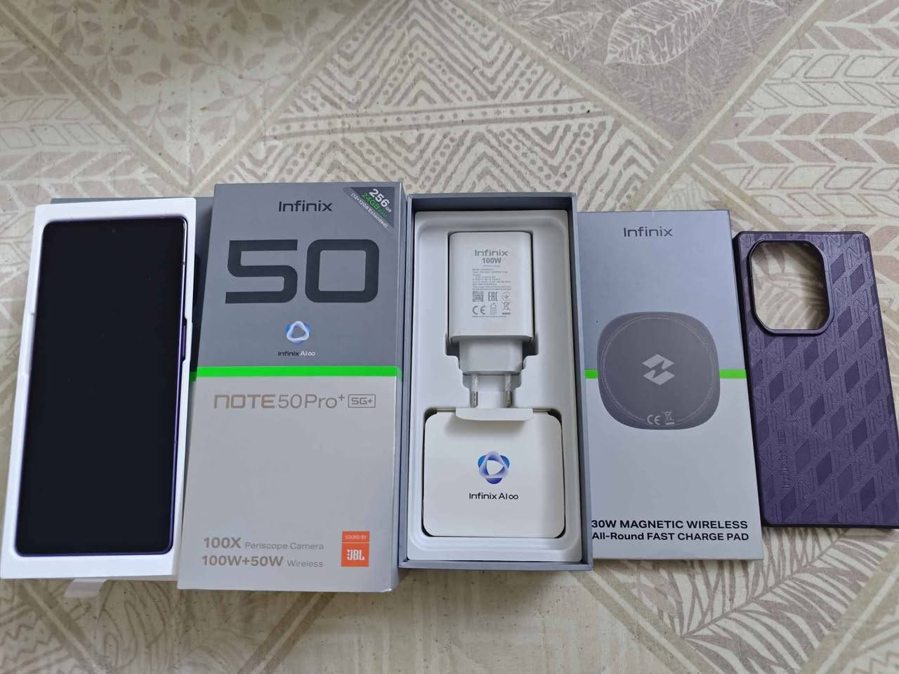 جهاز انفنكس نوت 50 برو بلس 5G
جهاز نظيف حيل اخو الجديد
لا مفتوح ولا مصلح وين ميعجبك تفحص
ملحقاتة كاملة :-
1. كارتونتة الاصلية،
2. الشاحنة الاصلية 100واط،
3. الكيبل الاصلي تايب سي من الجهتين،
4. الشاحنة اللاسلكية اصلا ما مفتوحة جديدة،
5. سماعات،
6. الگفر الاصلي.
ذاكرة 256 عشوائية 12 بوبجي 120فريم يعني فول الفول
رايدة ب450 الف
مكاني بغداد الدورة
متواجد خاص او رقمي 
*********** بغداد, العراق

