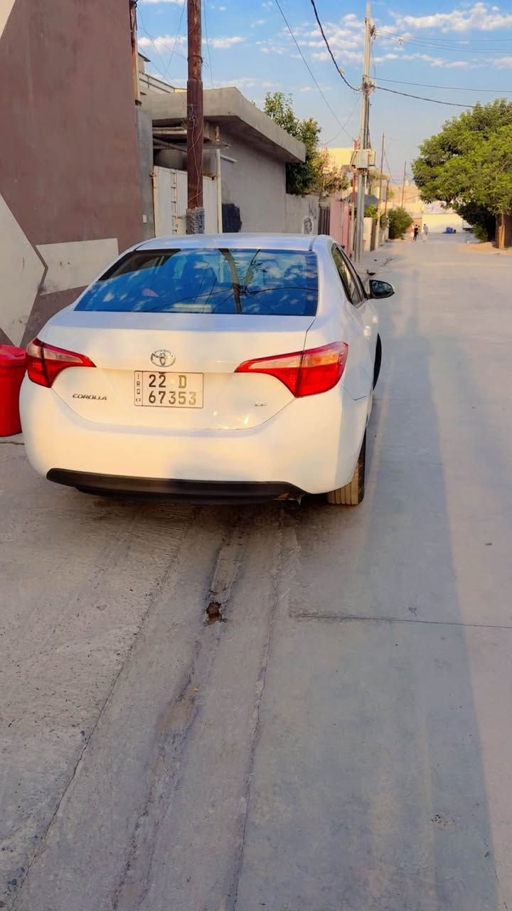 سلام عليكم
كورلا للبيع 
الموديل 2019
الفئةLe
مكينه
كير
صدر
تبريد
تخم تاير
كلة جديد
رقم اربيل
ضرر سونار. موجود 
حجر
رادار
موجود
بدون ايرباك
شرط تحويل
مكان سيارةً كركوك 
*********** كركوك, العراق
