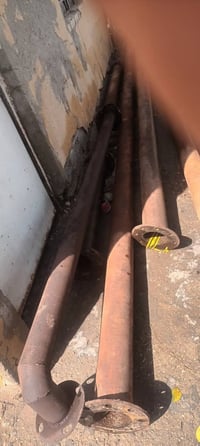 بواري حديد   نضافه ٩٠ بالميه حجم ٥ انج  مع شمعه حجم ٤ انج سعر المتر   ...