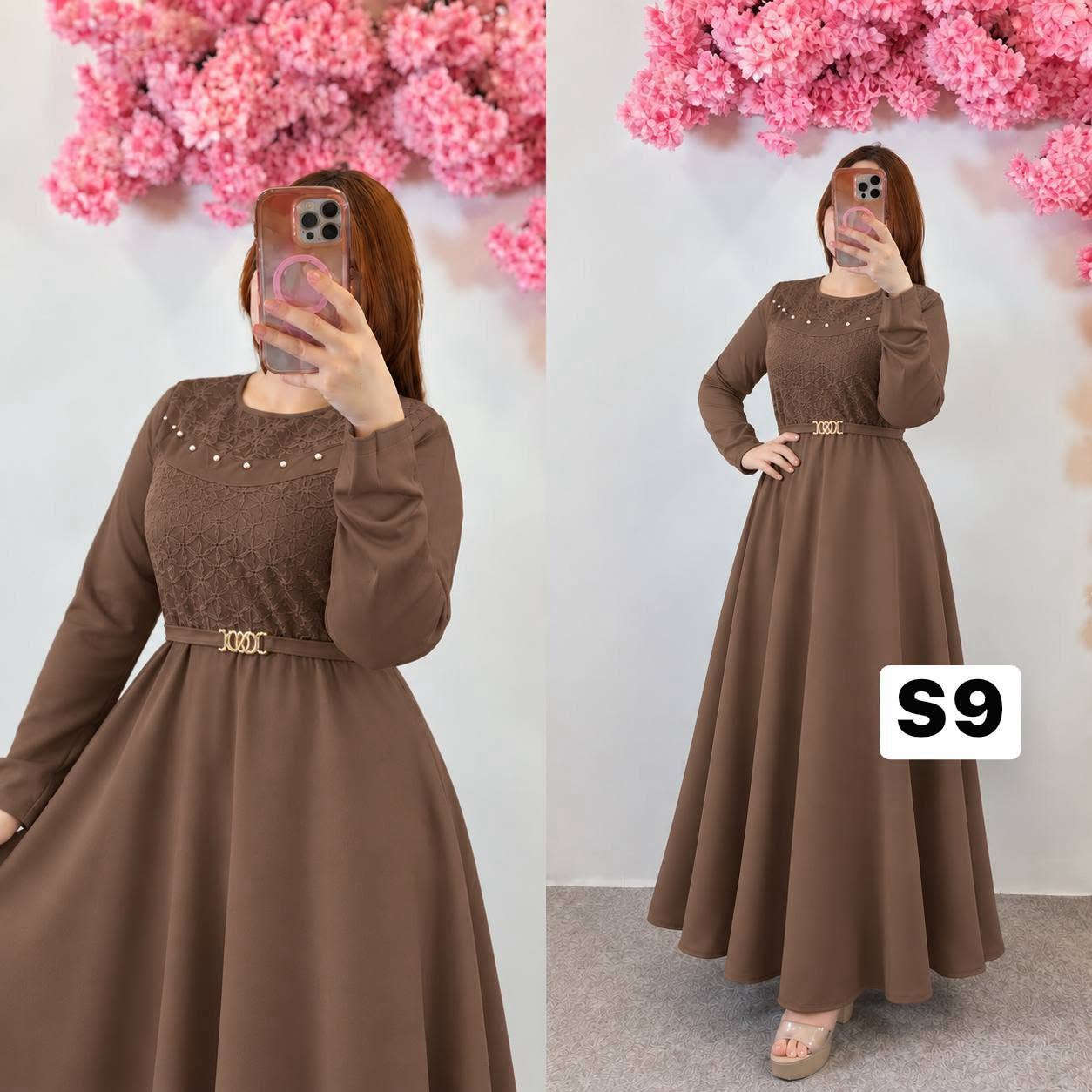 فساتين كريب • مقاس L-XXL • توصيل مجاني