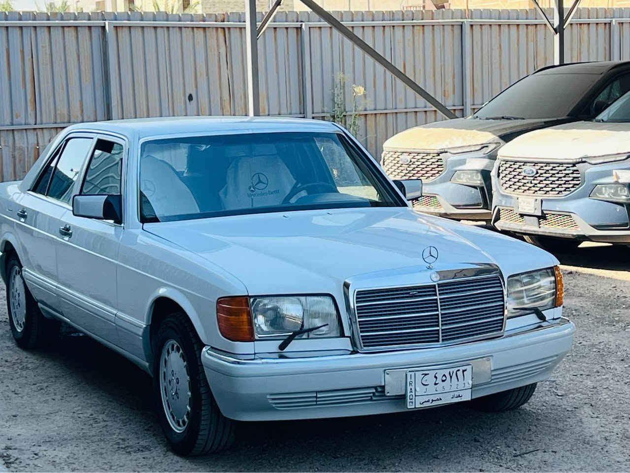 مارسيدس رئاسي 300SE - 1986
كير و محرك بلادي عنكبوت ( قبق اسود) 
سياره بلاديه كلها 
كهربائيات كلها شغاله
تبريد ثلج 
سياره بيها قطع صبغ ابيع احزام من الاخير 
الغرفه الكشنات كلها نضيفه 
بلكات جديده 
نوزلات جديده 
دبل فيت بم ( بوش ) 
منظومه البانزين جديده كلها
عنكبوت صافي 
قواعد دبلات بلاديه لا كص و لا تصليح و لا خياس 
حادث مابيها 
عليها شاشه متحركه 
و لايتات زينون 

للاستفسار الاتصال : *********** بغداد, العراق
