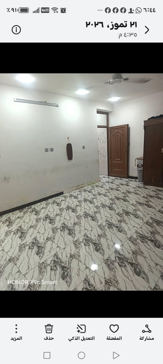 منزل للبيع /١٢٠متر واجهة /٦/يحتوي على ٢غرفة نوم وصالةومطبخ /وخدمات /بيت نظيف موقع ممتاز /شهداء البياع /قرب شارع العام /الاستفسار على هذا الرقم /***********
