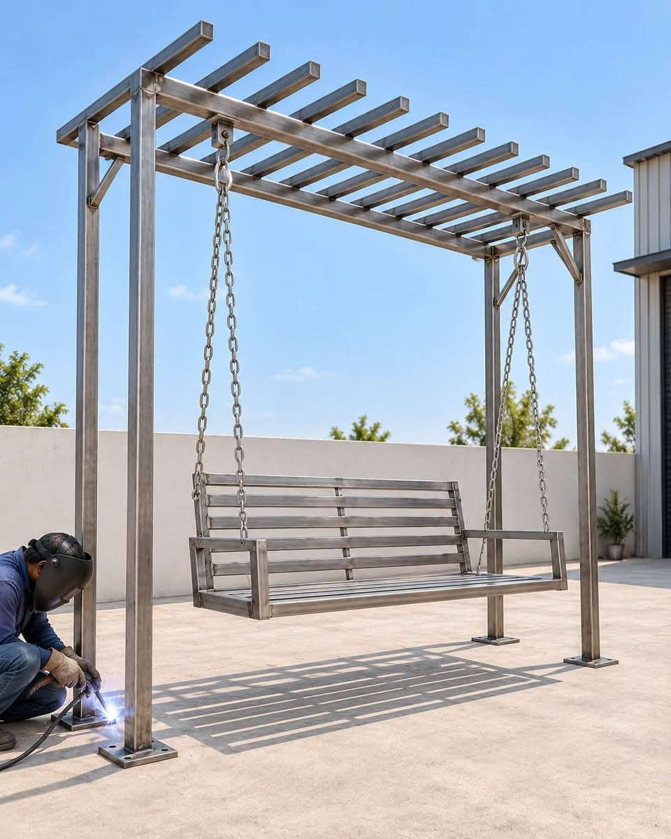 حداد كرفانات مراجيح  وجملونات وسقائف ***********
