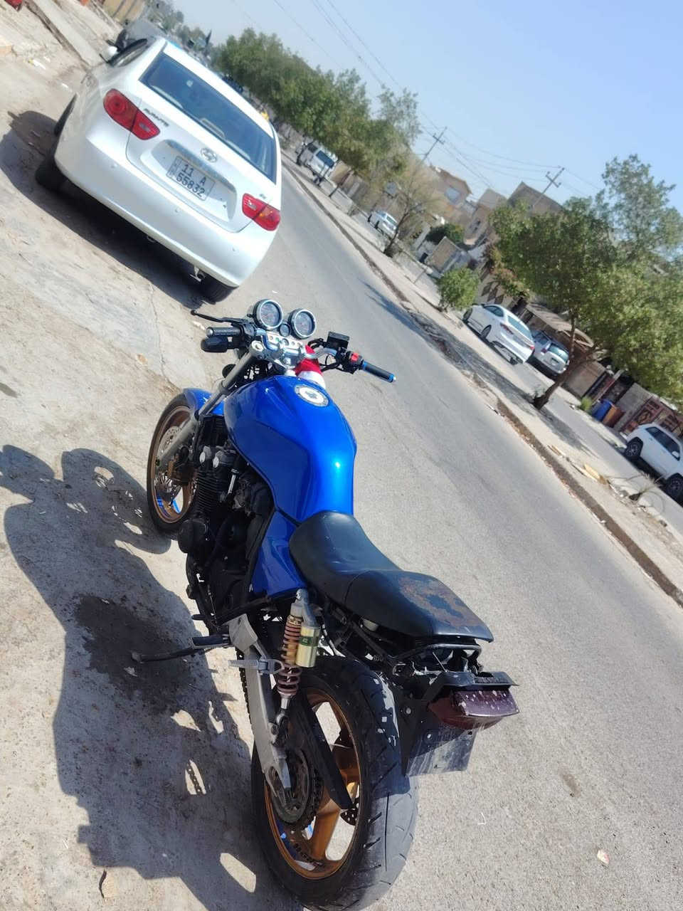 السلام عليكم دراجه دراجه cb400 جيل ثاني 8ولف دهن امزويل جديد مي راديتر اخضر زيتي جديد ابلكات انجيكي جديدمكاني بعقوبة التحرير السعر خاص اوتصال شلعه معدل ***********
