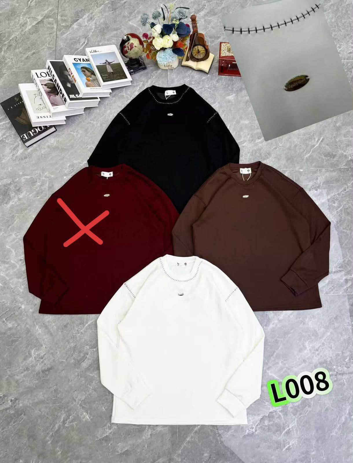 سويتر سفنجي • مقاسات L-3XL • درزن 12