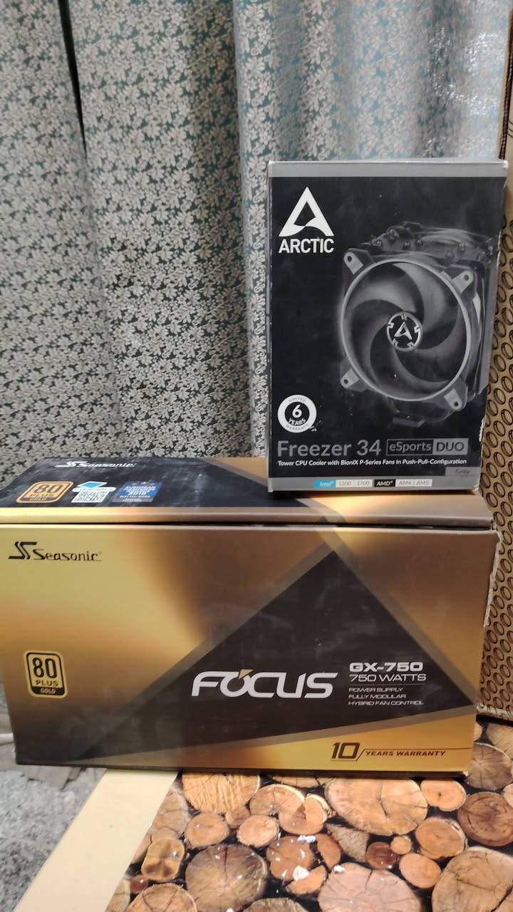 للبيع تفصيخ او كامل مستعمل شهر
I7 14700KF BOX  

B760 ASUS ROG STRIX A DDR5 WHITE 

RAM 32GB 6000 DDR5 T-FORCE WHITE 
  
كومبو كامل 1250

RTX 4060TI 8GB ZOTAC OC 

525 الف 

SSD 4T SAMSUNG QVO 

350 الف
  
POWER Seasonic 750W Gold

110 الف

COOLER Arctic Freezer 34

50 الف

CASE NZXT H7 Flow

110 الف 

WINDOWS 11 PRO ORIGINAL

***********
