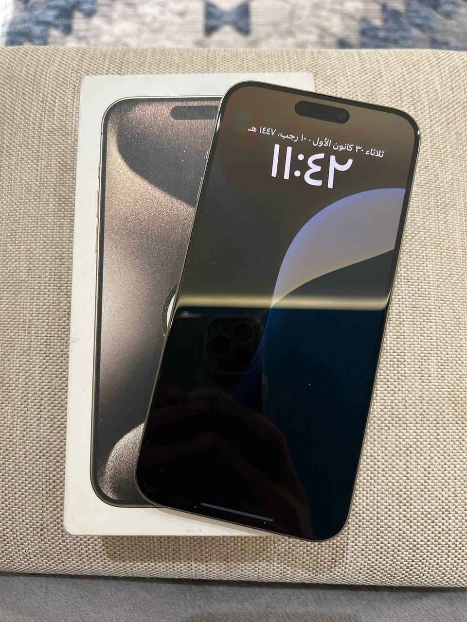 ايفون 15 برو ماكس ماستر AAA ذاكره 256 بطاريه 87 جهاز لون تيتانيوم نضيف زلغ مابي عل ضمان مكفول فقط مبدل شاشه اصليه مال تفصيخ عل ضمان انطيك بي مده أسبوع جهاز كله نصيف وكله شغال مابي عطل فقط كامره سليفي واكفه سعره 700 عنواني بغداد مدينه الصدر رقم بي بس واتساب *********** بغداد, العراق
