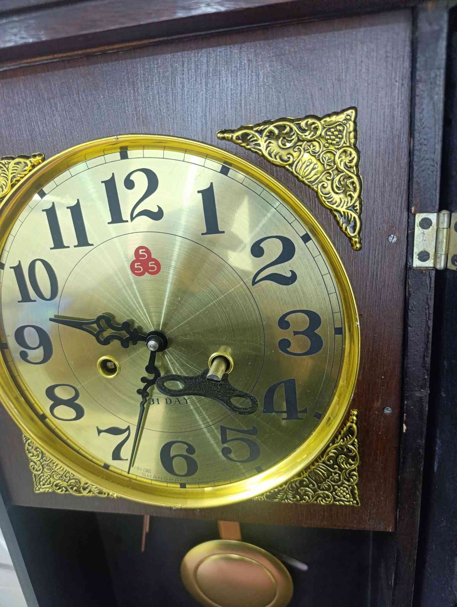 ساعه شنغهاي ٥٥٥ مكينة نحاس بوضع الشركه
