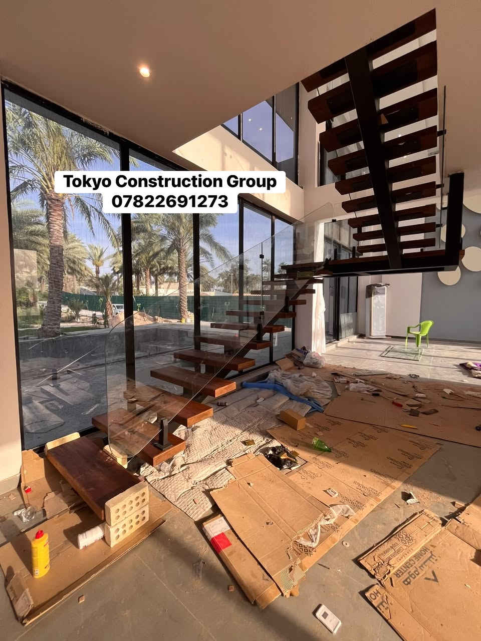 Tokyo Construction Grou  نختص بتنفيذ وتصميم الأعمال الخشبية والديكورات والمشاريع الإنشائية، وتشمل خدماتنا:

🏡 تصميم وتنفيذ الأكواخ الخشبية
🪵 الأعمال الخشبية والديكورات
🪜 تنفيذ وتصميم السلالم الخشبية
🏗️ أعمال المقاولات العامة
✨ تنفيذ مشاريع حسب الطلب وبأعلى جودة

نسعى دائماً لتقديم تصاميم عصرية وتنفيذ احترافي يليق بثقة عملائنا.

📞 للاستفسار والتواصل: ***********
📩 يمكنكم التواصل معنا عبر Messenger

Tokyo Construction Group — نبني أفكاركم بإتقان.

نص مكتوب في الصور:
- Tokyo Construction Group ***********
- Tokyo Construction Group
- ***********