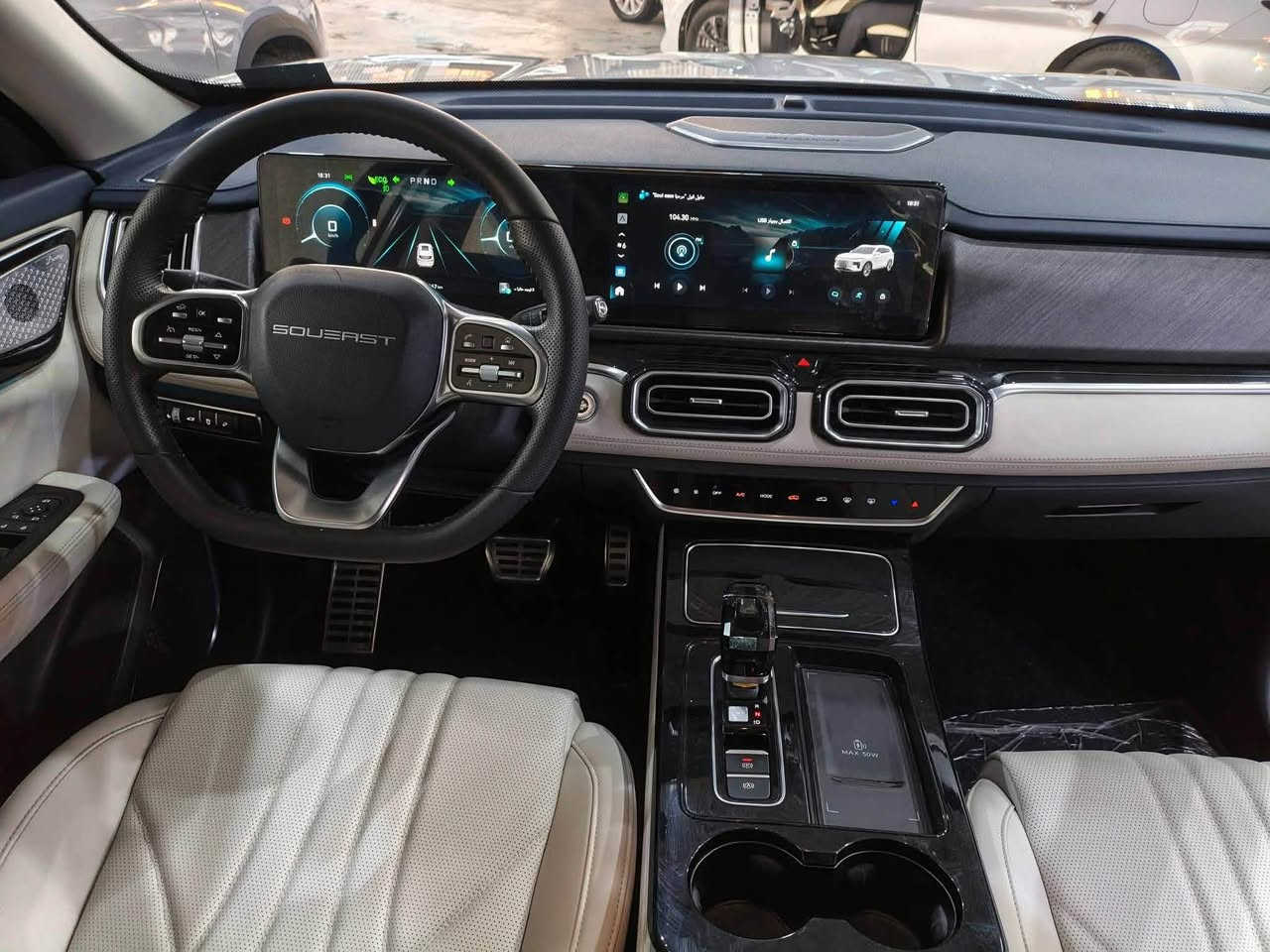 سوئيست 2026 S07 1.5L COMFORT
العداد: 11 الف داخل ضمان شركه 

المحرك: 4 أسطوانات 1.5L  تيربو 156 حصان

العزم (نيوتن-م.): 230

ناقل الحركة: اوتوماتيكي دبل كلاتش من 6 سرعات

استهلاك الوقود: 7.8 لتر لكل 100 كم

الضمان الأساسي: 6 سنوات أو 200,000 كم (أيهما أولا)

ضمان المحرك: 10 سنوات أو 1،000،000 كم (أيهما أولا / للمالك الأول) 

المواصفات:

*إطارات قياس 20 إنچ

*فتحة سقف بانوراما 1. 1 م

*الصندوق كهربائي 

*مثبت سرعة

*كاميرات محيطية 360 درجة 

*حساسات خلفية 

*شاشة عرض وعدادات رقمية قياس 24.6 إنچ

*نظام صوتي متطور 8 سماعات عالية الجودة

*نظام ابل كار بلاي واندرويد أوتو لاسلكي

* نظام اوامر و تحكم صوتي

*شاحن هاتف لاسلكي سريع

*مقصورة الركاب من الجلد الفاخر 

*مقعد السائق كهربائي

*عدد صفوف المقاعد 3 (7 ركاب) 

*إنارة ترحيبية مع إنارة محيطية

*عتبات الأبواب الامامية مضيئة

*مصابيح أمامية و خلفية أوتوماتيكية LED مع مصابيح نهارية

*المرايا الجانبية قابلة للطي كهربائياً ومدفئة

*ماسحات الزجاج الامامي مع حساس تلقائي للمطر

*دخول ذكي (بصمة)

*تشغيل عن بعد

*خاصية إغلاق الشبابيك وفتحة السقف عن بعد

*فلتر تنقية الهواء (N95)

*مسند الذراع الوسطي مع ثلاجة

*انماط قيادة متعددة

*وسائد هوائية امامية وجانبية عدد 4

*نظام الفرامل الأوتوماتيكي Autohold

*نظام التحكم بنزول المنحدرات

 *نظام المساعدة لصعود المرتفعات

*نظام مراقبة ضغط الإطارات

*نظام المكابح المانعة للانغلاق ABS

*نظام التحكم بالثبات ESC

 بغداد حي البساتين ***********
