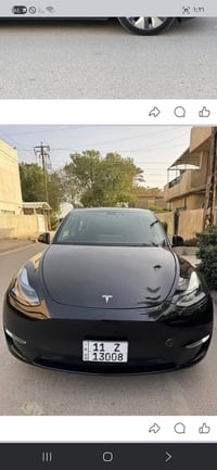 تيسلا y بريميوم موديل 23  ماشيه 30 الف كيلو متر  دبل ماطور لونك رينج  ...