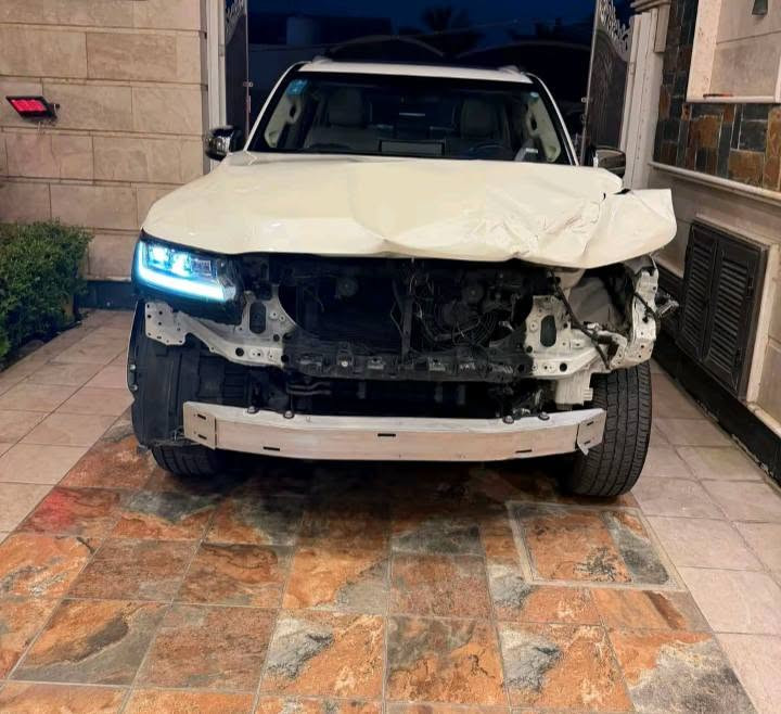 لاندكروز VX • حادث موضح • رقم اربيل
