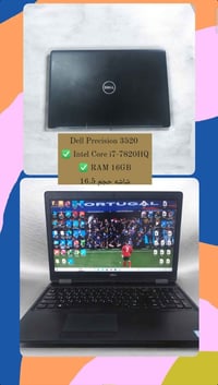 ديل Precision 3520 • إنتل i7-7820HQ • رام 16GB