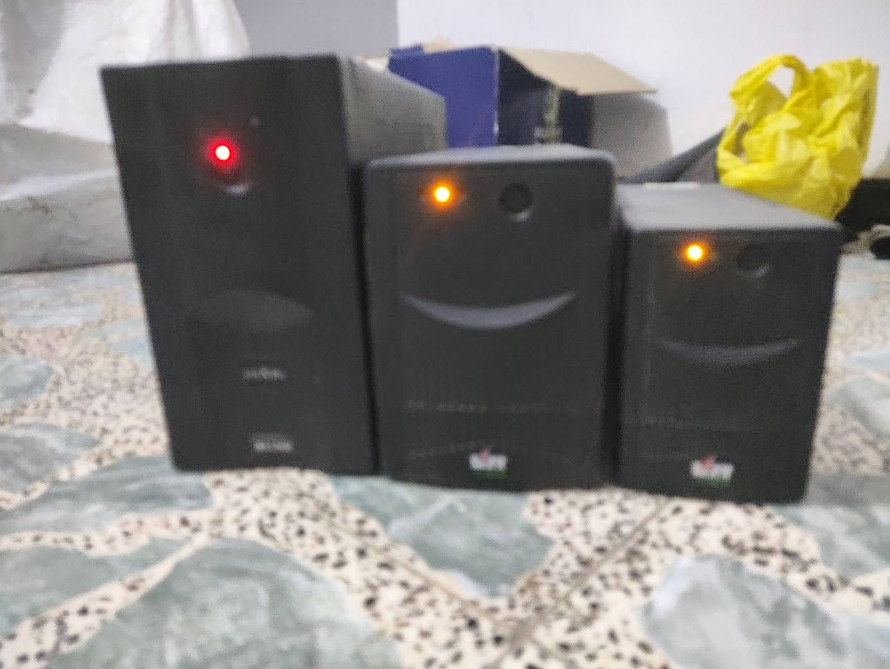 متاح يو بي اس
حجم 1500 مكسما يحتاجله بطاريه سعره40 الف 
حجم 1200 بور ماكس يحتاجله بطاريه سعره 35 الف 
حجم 850 بور ماكس يحتاجله بطاريه سعره 20 الف 
مكاني بغداد الشعلة توصيل متوفر للتواصل ***********

