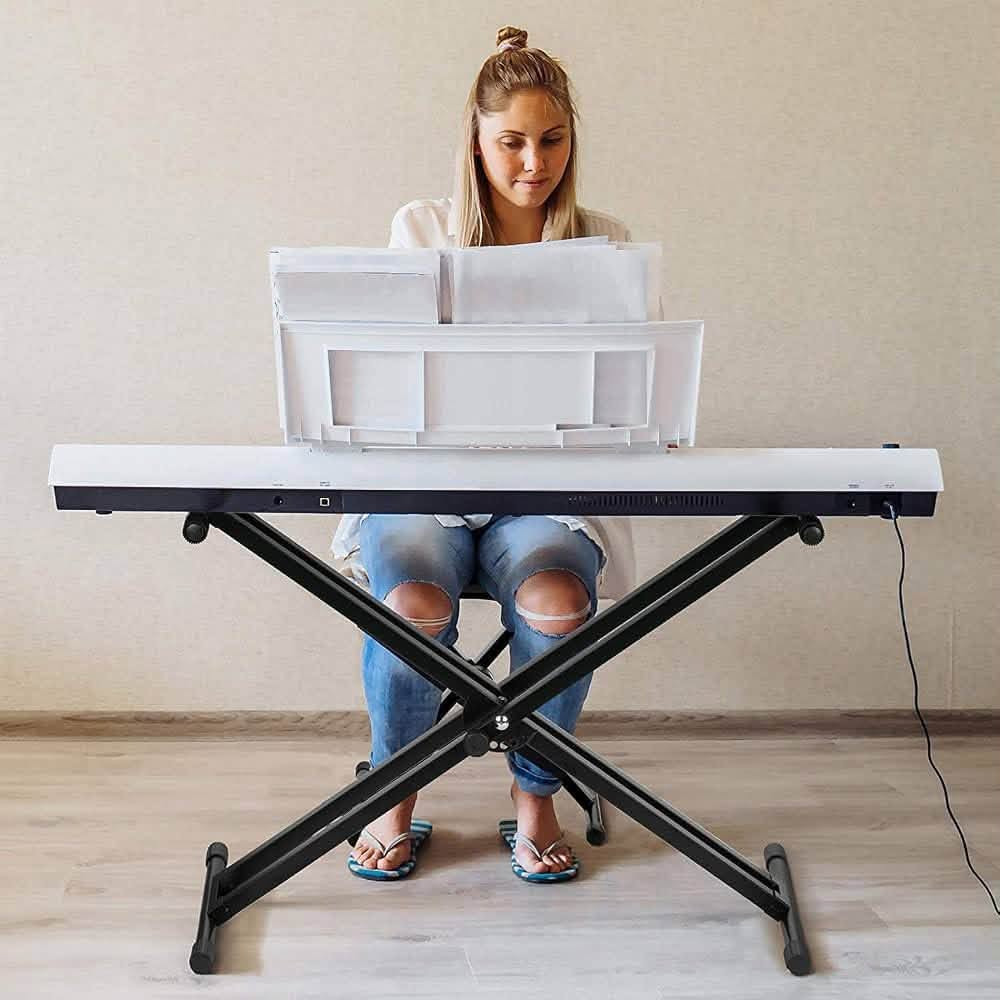 🎹 حامل أورج وبيانو رقمي قابل للتعديل – تصميم X 🎹

✨ متوفر قطعتين فقط بسعر مميز!

🎼 حامل لوحة مفاتيح (Keyboard Stand) بتصميم عملي على شكل حرف X، مناسب للأورج والبيانو الرقمي، وقابل للتعديل حسب الارتفاع المطلوب.

🔹 المميزات:
✅ هيكل معدني متين باللون الأسود
✅ قابل لتعديل الارتفاع ليناسب مختلف أحجام الأورج
✅ تصميم X يوفر ثباتًا جيدًا أثناء الاستخدام
✅ مزود بأرجل دعم مع أجزاء مطاطية للمساعدة على منع الانزلاق
✅ مزود بحزام إغلاق وتثبيت
✅ قابل للطي وسهل النقل والخزن
✅ مناسب للمنزل، الاستوديو، التدريبات والعروض

🎁 المتوفر: قطعتين فقط

💰 السعر: 25,000 دينار للقطعة

📱 للطلب والاستفسار – موبايل وواتساب:
***********

🚚 خدمة توصيل لجميع المحافظات

#حامل_اورج #حامل_بيانو #حامل_كيبورد #Keyboard_Stand #اورج #بيانو_رقمي #مستلزمات_موسيقية #آلات_موسيقية #حامل_موسيقي #بابل #الحلة 
   #بصرة #المنصور  
 #نجف #موصل #کركوك #کربلاء #نينوى  #دهوك #متابعين  #اربيل #السليمانية #العراق #بغداد #متابعة #متابعه  #عروض #الجميع #الكل #اكسبلور

نص مكتوب في الصور:
- SECURE STRAPS
- Sturdy & Safe
- Outdoor Stand
- Glass Piano Stand
- Sand Painting Stand
- UNIVERSALAND MORE CONVENIENT KAWAI, CASIO, YAMAHA and other brands of electronic piano are applicable (The following specifications are suitable) First gear : 30CM Second gear: 46CM Third gear: 60CM Fourth gear: 72CM Fifth gear: 83CM Sixth gear: 91CM Seventh gear :97CM
- Adjustable Height from 25" to 39.2"
- Non-Slip Rubber End Rings on Crossbars and Feet
- Removable End Caps for 2nd Tier Mounting