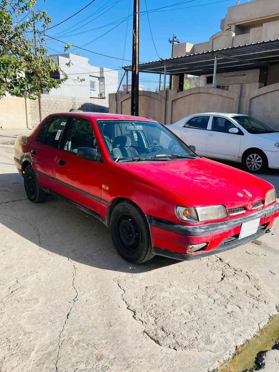 نيسان صني موديل 92 

كير ومحرك شرط 
طخم نظيف 
طخم تايات جديد 
وايرمنيه شغاله 
دوشمه جديده 
سستم سماعات+مسجل جديد 
داخله حداديه 
رقم مشروع وطني ألماني 
شرط التحويل 
السعر 26 وبيها مجال قليل 
*********** بي واتساب 
ترهم معارض
