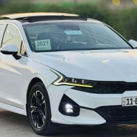 كيا  k5 🖤⚜️ لون ابيضّ  موديل 2021 فئة EX فول مواصفات  شاشه كبيره  فتحه...