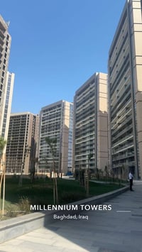 شقة للبيع في ابراج ملينيوم M3  المساحة ١٥٤ م  اطلالة خارجية  سعرها ٢٧٥...