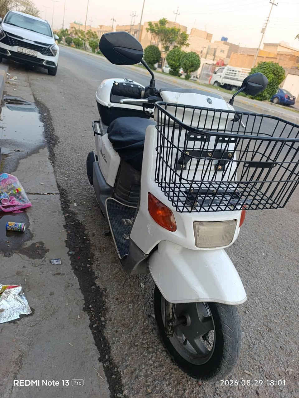السلام عليكم
دراجة بيكم ياباني 

جاهزة من كلشي ما ناقصة اي شي

كهربائيات كاملة نگرة سلف

اشاير امامي خلفي شغال

قفل سكان

دراجة ما اتعبك فقط بانزين ودهن

كربلاء حي المهندسين
السعر 450 وبيه مجال حك الجية

للاستفسار ***********

او التواصل خاص
