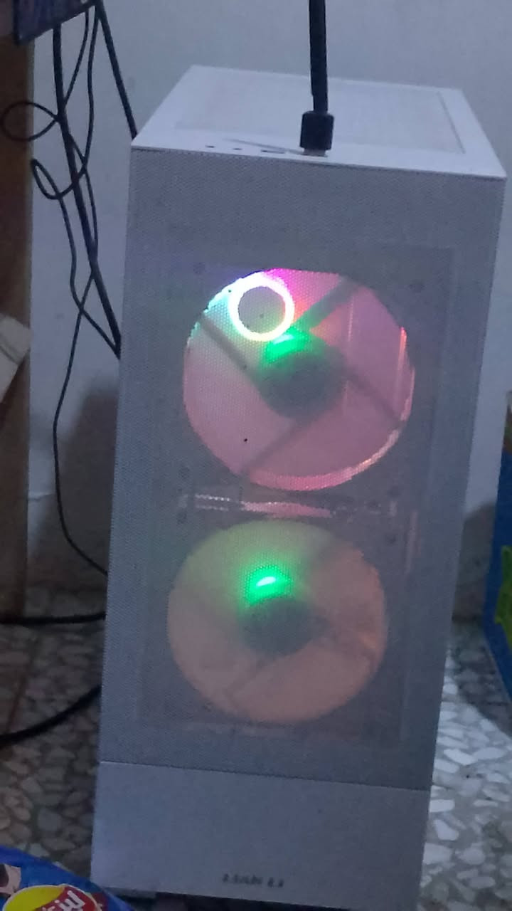 السلام عليكم pcCPU: AMD Ryzen 7 3800X
MB: Gigabyte B450M DS3H

RAM: 8GB DDR4 3200MHz Crucial Ballistix RGB

VGA: Gigabyte GTX 1650 4GB OC

SSD: XG DATA 512GB

HDD: 1TB Seagate Barracuda 7200RPM

PSU: Thermaltake Lite Power 550W

Case: Lian Li Lancool 205 Mesh
شباب كلش نضيفه تجي شوف توصيل ماعندي عنواني بغداد العبيدي مكلف بل نشر وياه شاشه Hp حجم 27 كلش حلو تخبل بيع مستعجل خلي سعرك واني ادخلك ***********
