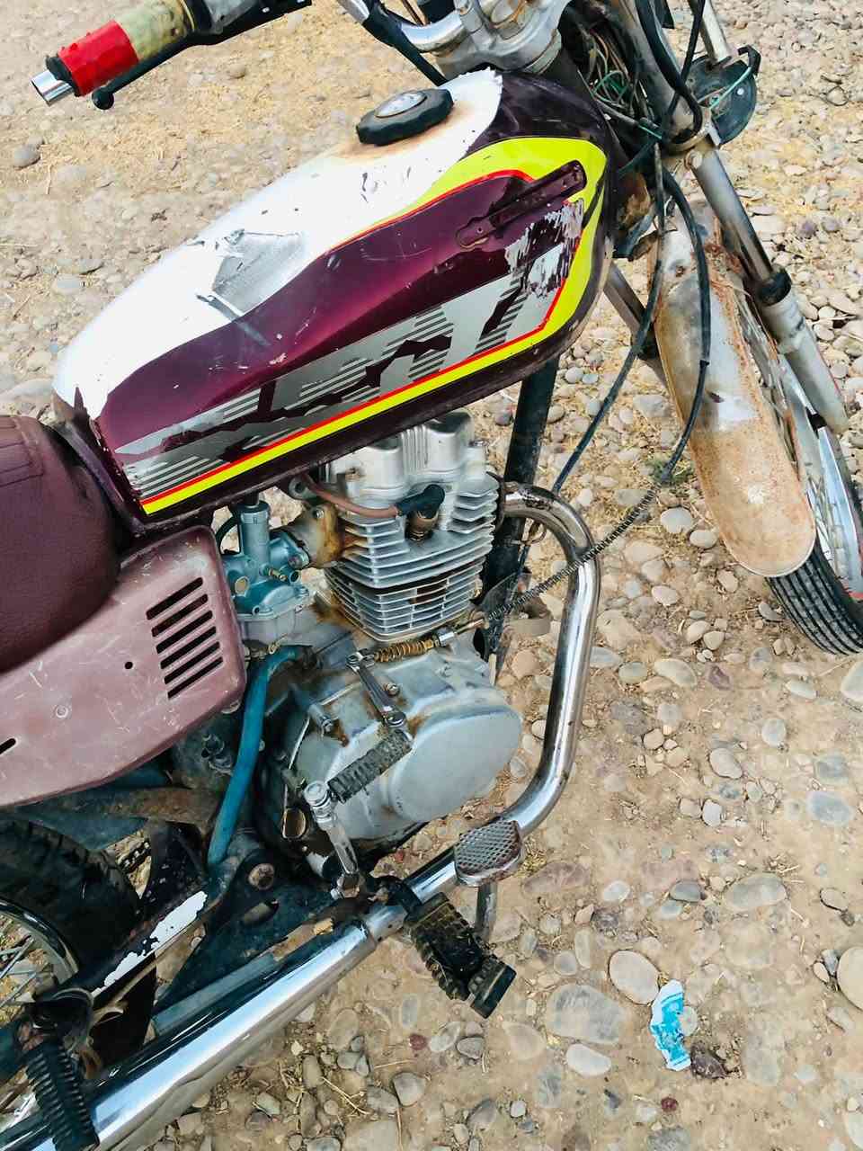 ماطور لبيع نضيف وحلووو بس لبريك يجلب والتانكي بي طعجه خفيفه 
لسعر 250 وبي مجال 
الاستفسار لرقم ***********
