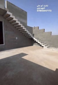 سلم خارجي مكسر • نجارة القوالب • الأنبار