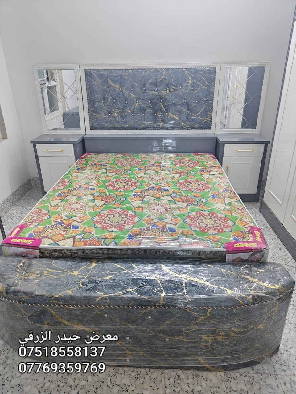 معمل ومعرض حيدر الزرقي لبيع غرف النوم الصاج (نقدا) و (بالتقسيط) على 12و 18 بدون مقدمة
خدمة استبدال الغرفة القديمة بغرفة جديدة مع الاتفاق على الفرق
العنوان الموصل الايمن الصناعة القديمة اليابسات بالقرب من جامع ابو زعيان
*********** يوجد واتساب
*********** يوجد واتساب
المشمولين بالاقساط جميع الموظفين والمتقاعدين وابطال الداخلية والدفاع  حاملي بطاقة الماستر كارد
