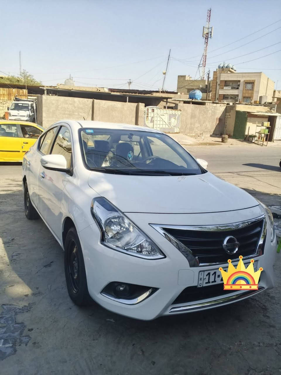 نيسان صني موديل 25 رقم بغداد الإنكليزي بااسمي بيهه رصعه بجاملغ الايمن ورصعه بصندوك فقط كلشي عله وضع الشركه مكانهه بغداد الجديدة متوفر واتساب ***********
