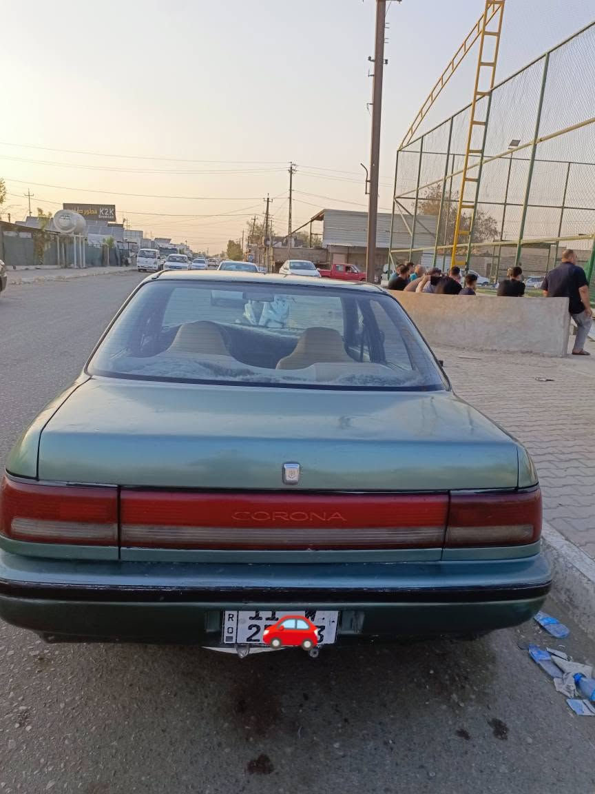 تويوتا كرونا 1992 گير اوتوماتيك استيرن بلادي مو تحوير محرك ابو الكف رقم بغداد دولي سنوية جديدة لغاية 2031 تبريد كامل نقص غاز مكان طوز خورماتو السعر خاص او اتصال *********** كركوك, العراق
