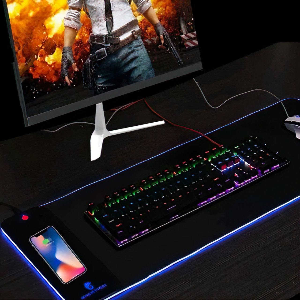 عندي ماوس باد مرتبة كلش حلوة تجي Led RGB تنربط بالتلفون تتفاعل وي الصوت و بيها شاحن وايرلس وسعرها كلش حلو 10 الاف 

***********
