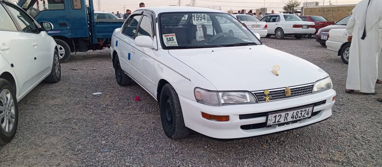 السلام عليكم 
كورلا موديل 1994 / رقم نينوى دولي شرط التحويل
كير محرك شرط تبريد شغال 🥶 كهربائيات كلها شغاله
صدر جديد  غرفة جديده سيارة جاهزه مايعوزها برغي
السعر 50 $ مكاني شرقاط ***********//////***********
