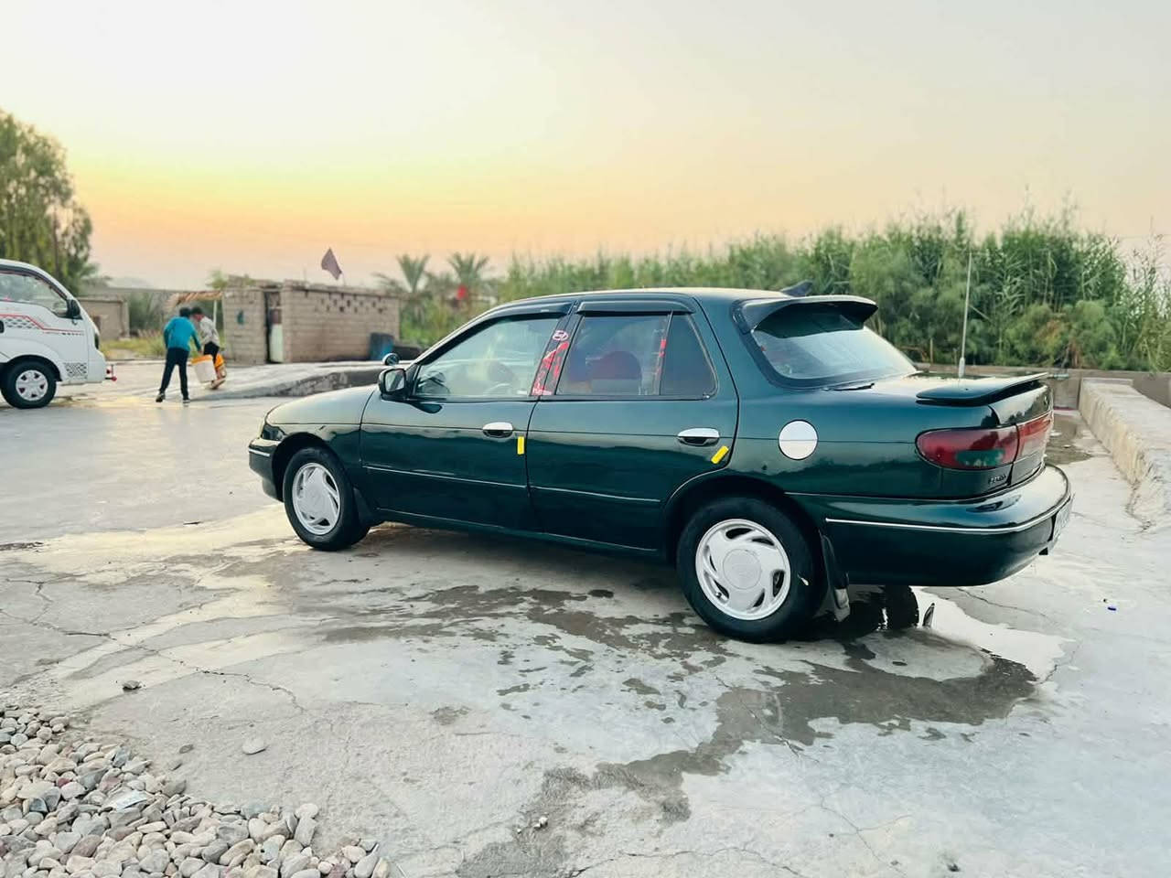 السلام عليكم 
كيه سيفيه موديل 1996رقم بغداد دولي 
صدر امامي خلفي جديد 
تخم تاير امامي خلفي جديد 
السياره مصبوغه عام مكفوله كفاله عامه من ضربه والكصه 
محرك مسكر 
العنوان واسط الزبيديه 
***********
