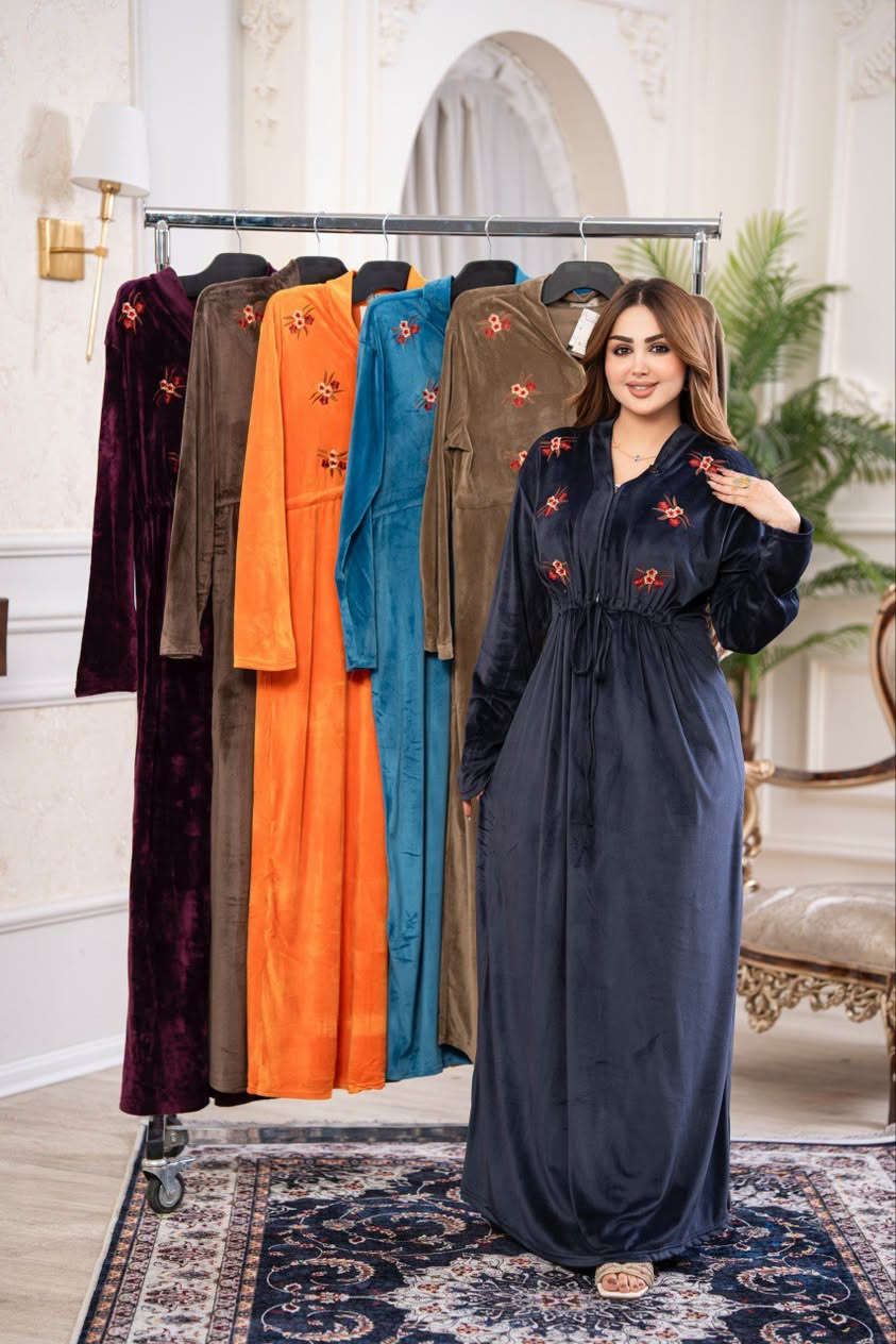دشداشة نسائي • مخمل سوفت • مقاسات L-3XL
