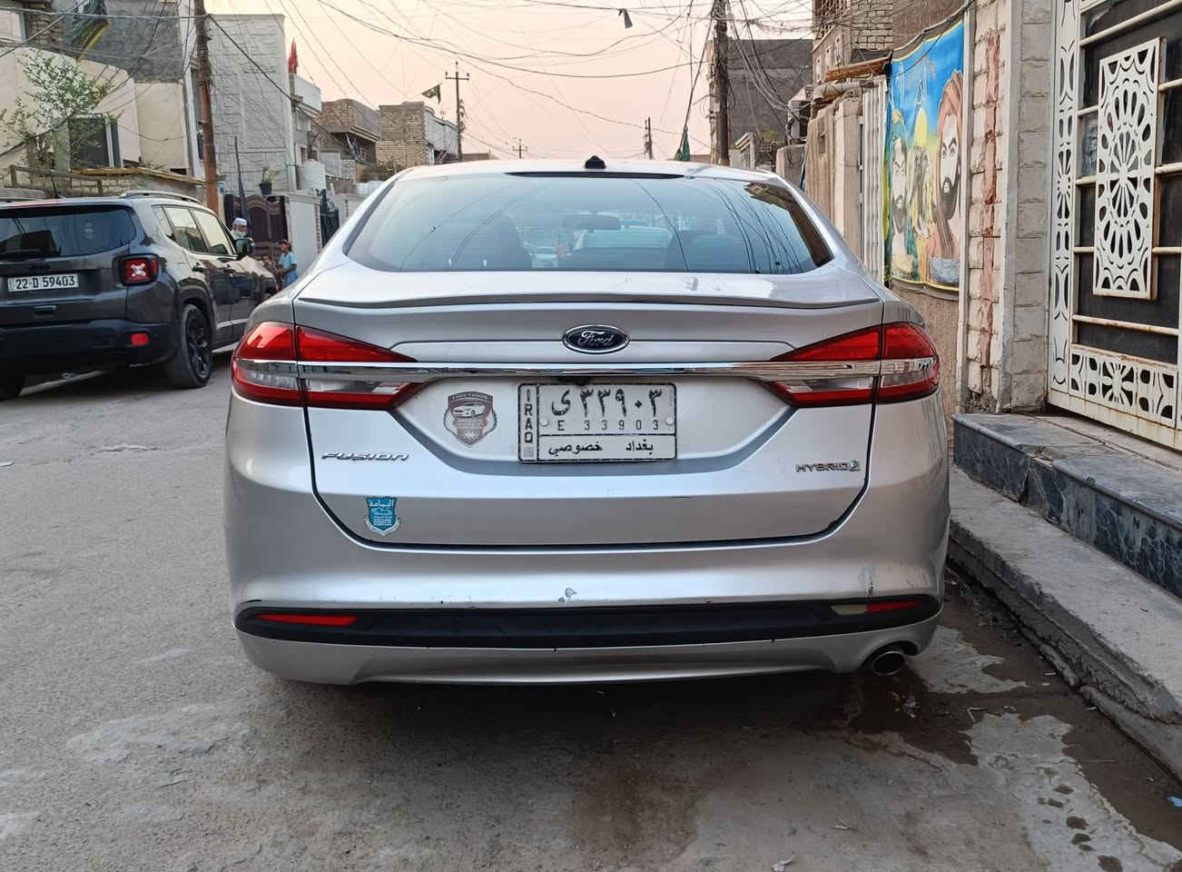 السعر 76 ورقه للبيع فقط بدون مراوس ولاقسط 
فورد فيوجن هايبرد موديل 2018 رقم بغداد 
للاتصال *********** و
محرك 2000 تنفس طبيعي محرك وكير نظاف
التبريد والتدفئه شغالات
بصمه .شاشه . كاميرا تحكم استيرن 
صدر وتخم تاير نظيف
وادر امريكي حادثها جهة اليسار تبديل 3 قطع نفس اللون بدون دواخل شواصي لغود مكفولات 
وصبغ قطعتين بنيد وجاملغ خلفي صورة السونار موجوده ويا الصور 
المكان بغداد الزعفرانية
