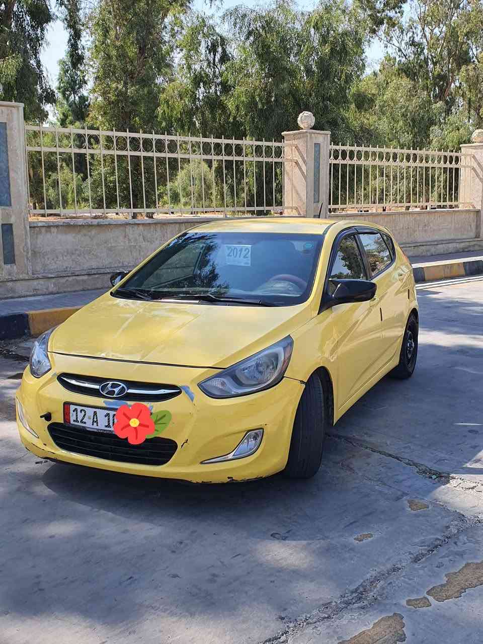 سيارة اكسنت موديل ٢٠١٢ للبيع
ضرر بوند وجاملغ فقط 
رقم نينوى باسمي
محرك وكير شرط  
منظومة غاز 
حجم محرك ١٦ جي دي اي 
تبريد تدفئة شرط 
داخل اسود شاشة كامرة خلفية 
كابون بانزين  شرط التحويل 
للتواصل على هذا الرقم 
***********
***********
