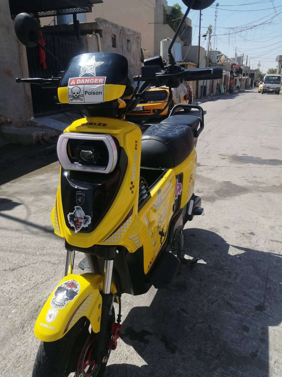 سلام عليكم بايسكل شحن لل بيع حيل نضيف بطاريات شرط عل فحص مستخدم 3 أشهر سعره 550\رقمي ***********
