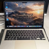 ورحمة الله  ماك بوك m2  Air  16  256  بطارية 100  مشحون 12 مرة   كيبود...