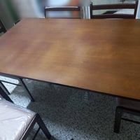 ميز طعام • ٦ كراسي • سفرة