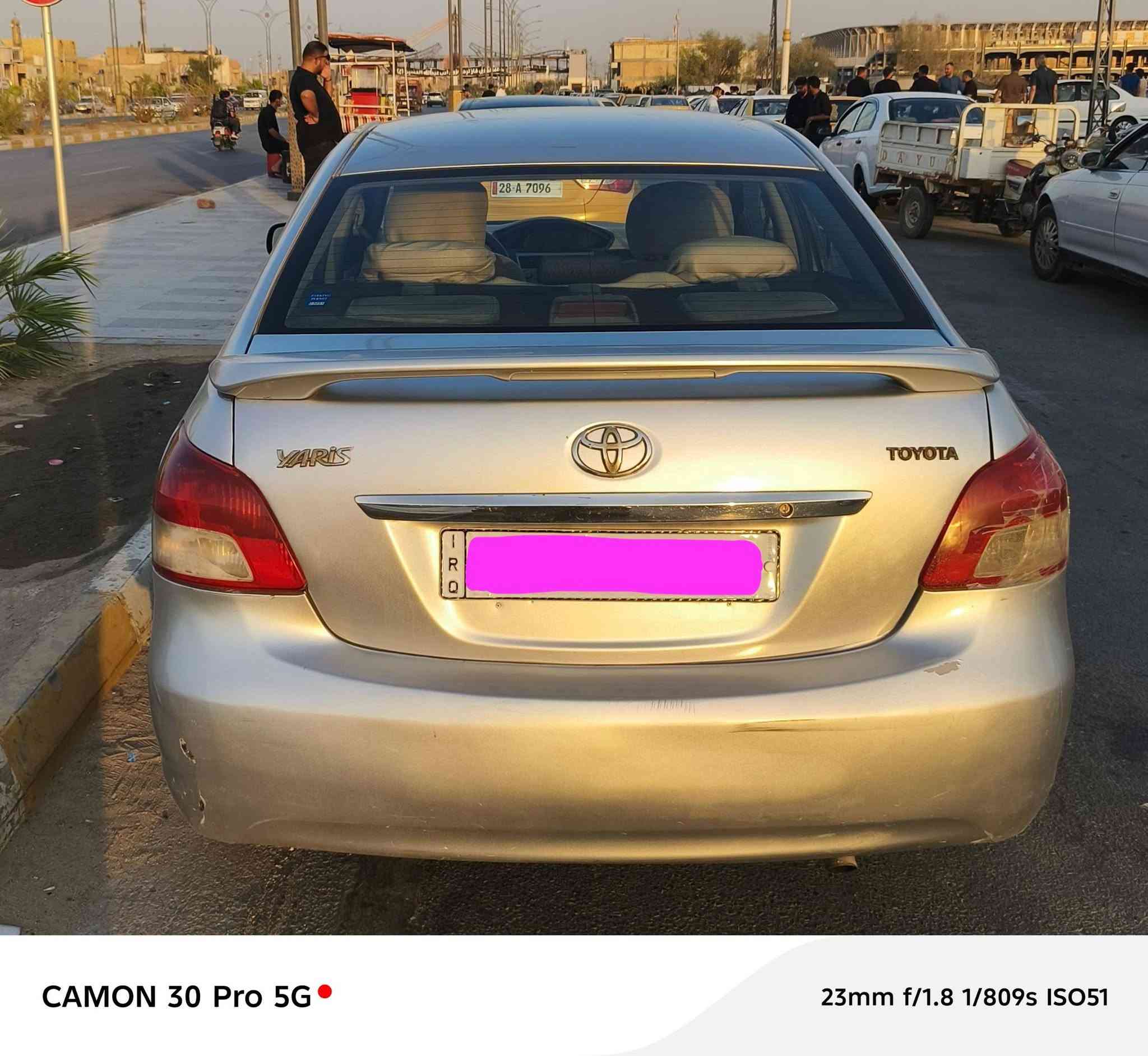 السلام عليكم 
سيارة يارس ٢٠٠٧رقم بغداد هزه جديدة سنوية لغاية 2030 گير ومحرك وحدادية وصدر خير من الله مصبوغة حزام جمالية كهربائيات كلها شغالة تبريد نقص غاز فقط 
السعر 65 
مكان السيارة ذي قار 
الواتساب ***********
