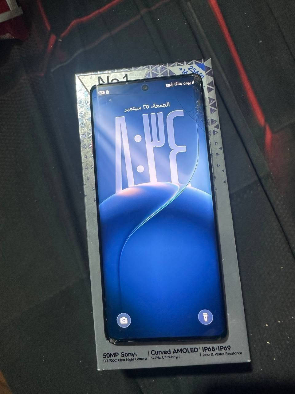 تكنو كامون 40 برو 5G جهاز جديد بس وكع وصار  بيه هذا الكسر ومامثر استخدام طبيعي كله كارتون الأصلي وكيبل شحن السعر ١٨٠ قفله قفله رقمي ***********

نص مكتوب في الصور:
- No.1 Global Photography Ranking Under $600 256GB ROM +16GB RAM (8GB+8GB Extended) ٨:٣٤ هاتي HiiOS 16.3.0 التحقق من التحديثات TECNO CAMON 40 Pro 5G اسم الجهاز ٣٠,٣١ غ.ب / ٢٥٦ غ.ب التخزين TECNO CM7 الطراز Dimensity 7300 Ultimate وحدة المعالجة المركزية ٨,٠٠ غ.ب+٨,٠٠ غ.ب RAM 50M OIS+8M الكاميرا الخلفية 50M الكاميرا الأمامية 5200mAh البطارية 1080x2436 الشاشة