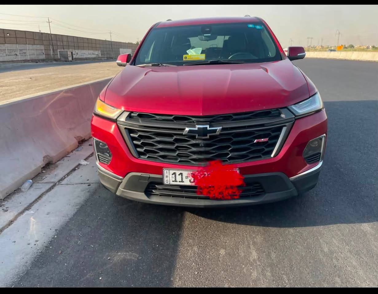 ترافرس موديل 2023 فئة RS فول موصفات للبيع فقط
_وارد امريكي  

_لون احمر  مميز 

_ ⚠️ضرر :  صور الحادث بالمنشور 

 _ شواصي و الغود مكفوله

_محرك 6v مكفول 

_كير مكفول 

موصفات فول   فئه RS 

_خمس كامرات 5 ـــــ 360 درجه 📷

_كامره خلفيه أثناء قياده 📷

_رادار امامي خلفي جانبي ⚠️

_تنبيه هتزاز في الكشن استشعار رادارات⚠️

_كاميرات جانبيه خلفيه اماميه 📷

_ خمس بصمات ابواب  

_ويل لون اسود مميز 

 _ دبل جنطة + فتح بثلاث وضعيات ( بصمه _ ودكمه _ واستشعار عند الاقتراب ) 

 _رادار امامي _رادار خلفي _رادار جانبي _توقف ذاتي

_هندبريك دكمه 

_تبريد ثلاث قطع : 

_  مقاعد تدفئه عدد 2

_كراسي جلد مميز منفصل vip

_شاشه قاصه

 _مثبت سرعه

 _تحكم استيرن + تدفئه استيرن + استيرن كهرباء 

_ تحديد مسار +تشغيل عن بعد 

_جنطه كهرباء (هايدروليك )

 _ مرايات كهرباء شفط + تحكمات 

_كشنات كهرباء  

_ تحديد نقاط عمياء

_سماعات Bose دمام +مضخم فول صوت 

_*سياره جديده رقم رقم بغداد  

_تحول ثاني يوم بأسم المشتري 

سياره جديده بمعنى الكلمه  

 *السعر_ اتصال او تواصل واتساب لمعرفه باقي تفاصيل  

مكان السيارة الديوانية السيارة باسمي 

الاستفسار الاتصال ‏‪على الرقم *********** غير متواجد على الفيس هذا رقم صاحب السيارة بي واتساب و اتصال
