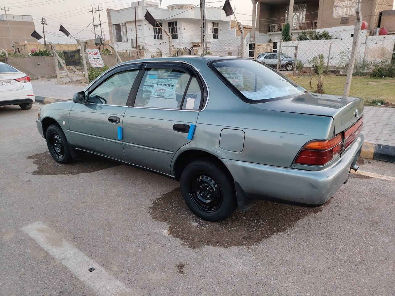كورلا موديل ٩٣ تخم تاير حداديه جديده تبريد ثلج سنويه ل٢٧ تحويل مباشر رقم انكليزي سياره مال جناي نظيفه مكفوله من الضربه  مصبوغه جماليه العنوان واسط السعر ٥٠ وبيه مجال للتواصل ***********
